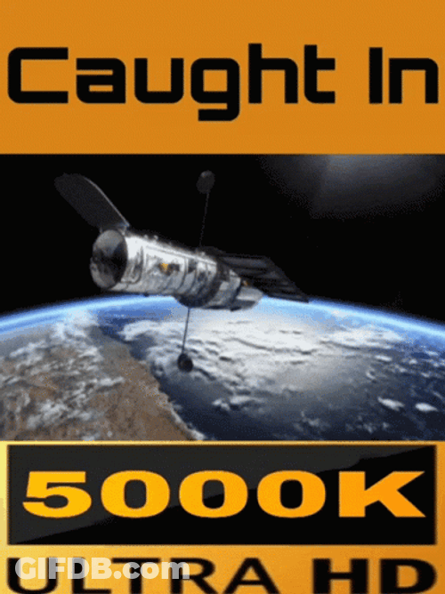 Caught In 4K Outer Space Satellite Ultra HD GIF