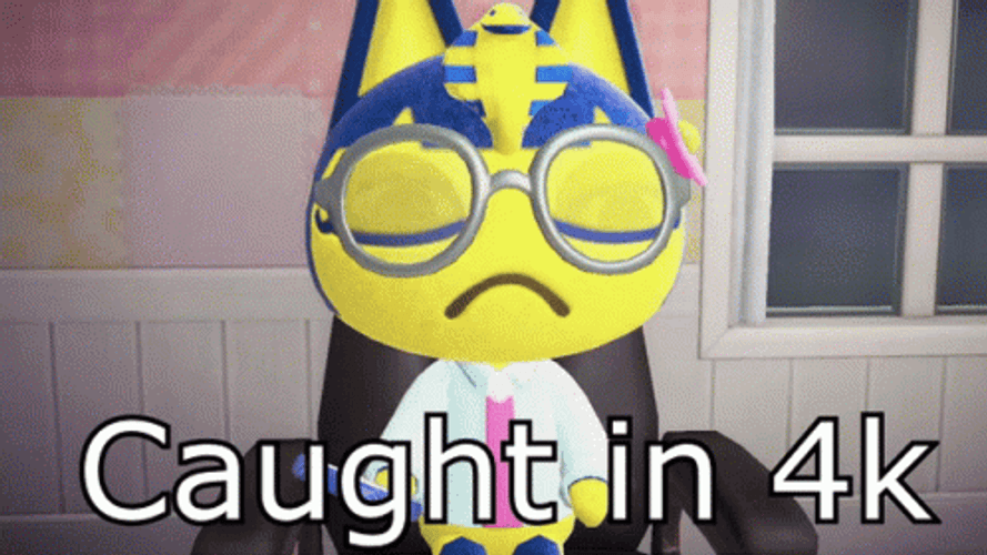 Caught In 4K Sassy Ancient Cat Ankha GIF