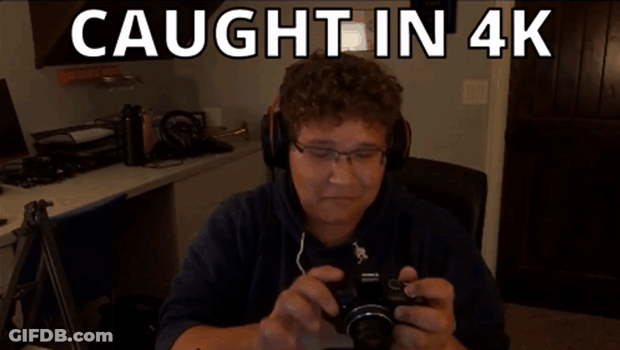 Caught In 4K Youtuber Taking A Shot GIF