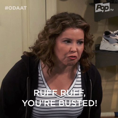 Caught ODAAT Penelope Youre Busted GIF