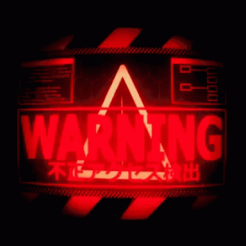 Cautionary Red Warning Alert GIF