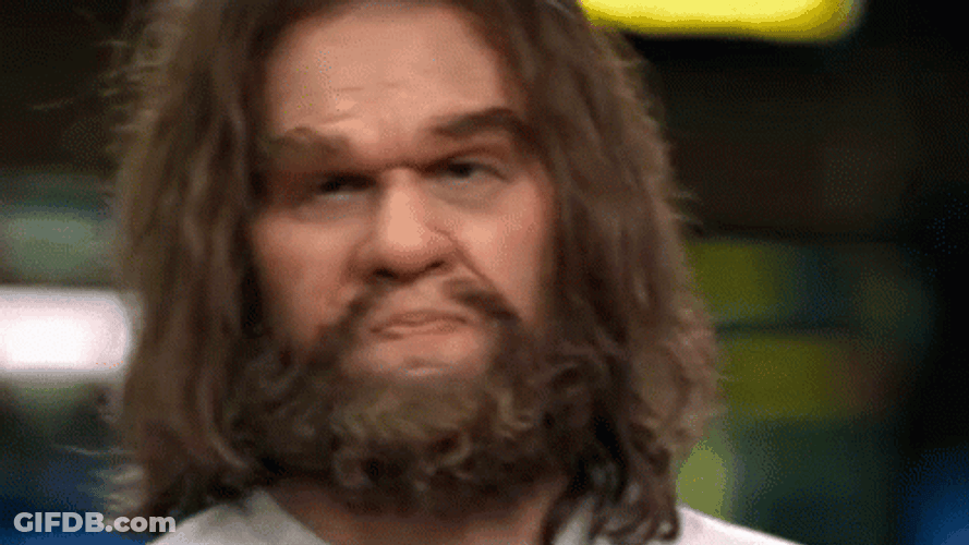 Caveman Pose For Selfie In The City GIF