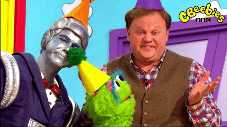 CBeebies Presenter Justin Fletcher Smile And Wave GIF