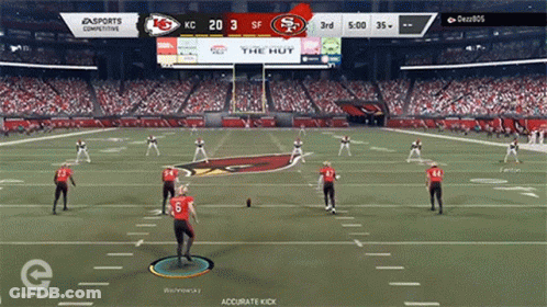 CBS NFL Broadcast Football On Field GIF