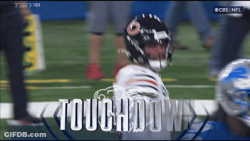 CBS NFL Broadcast Football Touchdown GIF