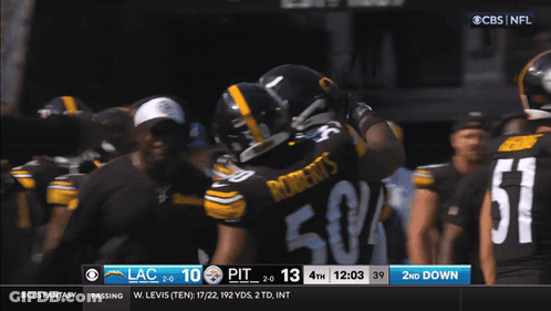CBS NFL Broadcast Pittsburgh Steelers Vs LAC GIF