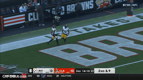 CBS NFL Broadcast Pittsburgh Vs Cleveland GIF