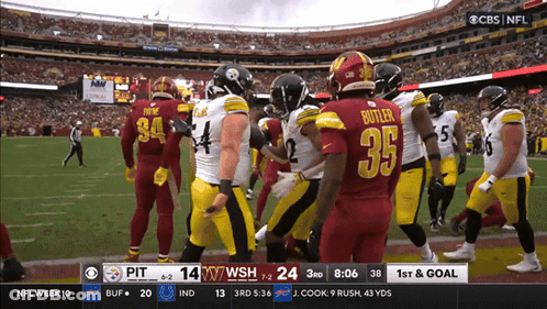 CBS NFL Broadcast Steelers Vs Redskins GIF