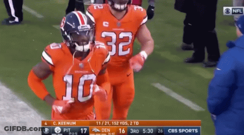 CBS Sports Broncos Vs Pittsburgh Steelers Football GIF