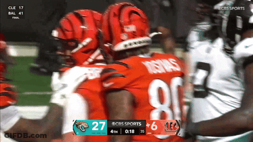 CBS Sports Football Game Score 27 To 6 GIF