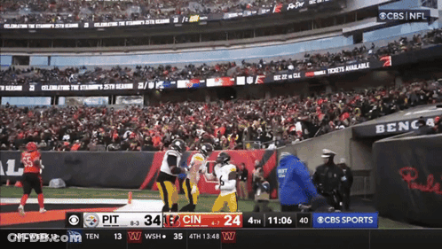CBS Sports Football Game Steelers Vs Titans GIF