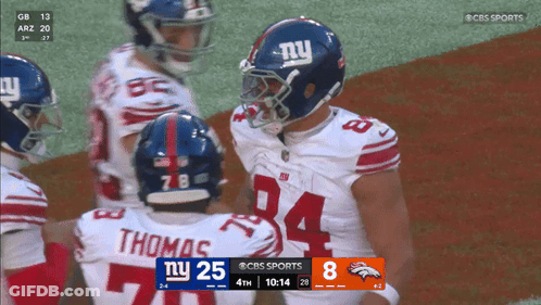 CBS Sports New York Giants Vs Denver Broncos GIF