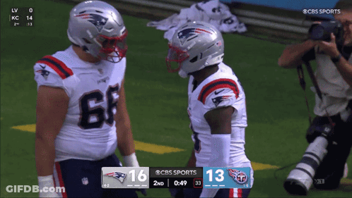 CBS Sports Patriots Vs Titans Football GIF