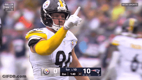 CBS Sports Steelers Vs Patriots Football GIF