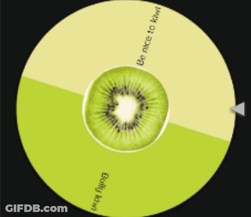 CD With Kiwi Saying Be Nice To Kiwi GIF