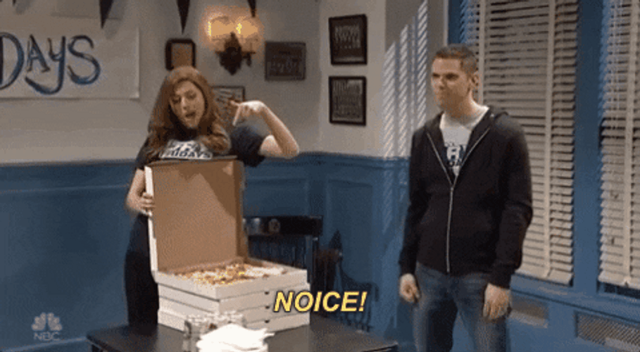 Cecily And Mikey Pizza Noice GIF