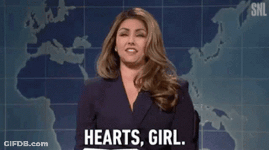 Cecily Strong Ends Reporting With Heart Hands GIF