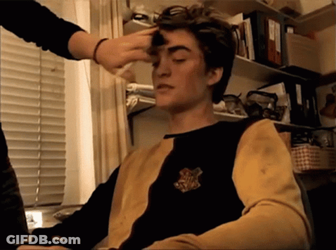 Cedric Diggory Drinking GIF