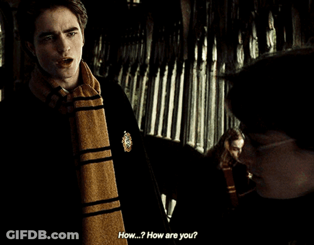 Cedric Diggory How Are You GIF