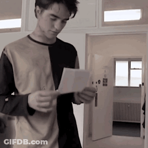 Cedric Diggory Reading GIF