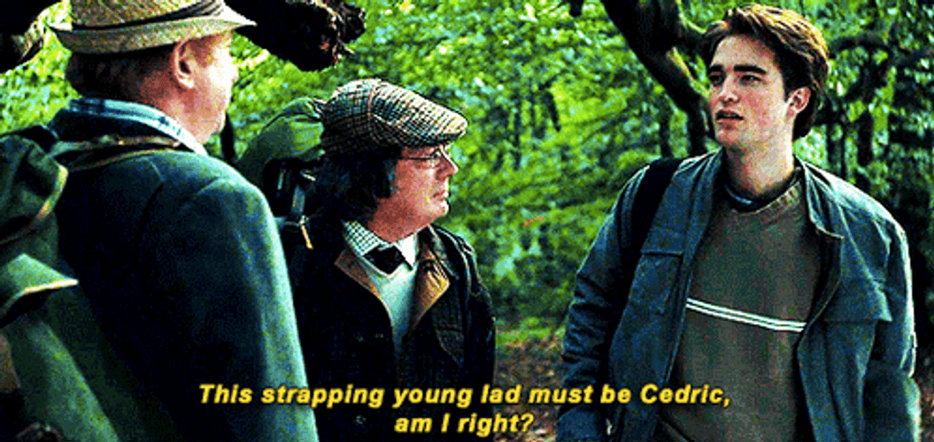 Cedric Diggory Shaking Hands GIF
