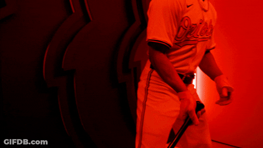 Cedric Mullins Baseball Bat Formation GIF