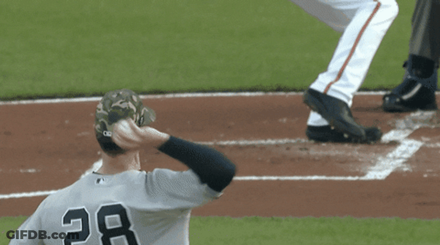 Cedric Mullins Hitting Ball GIF