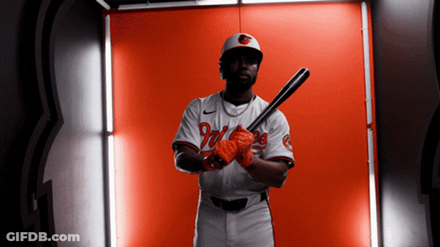 Cedric Mullins With Baseball Bat GIF