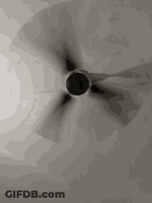 Ceiling Fan Blades Spinning GIF