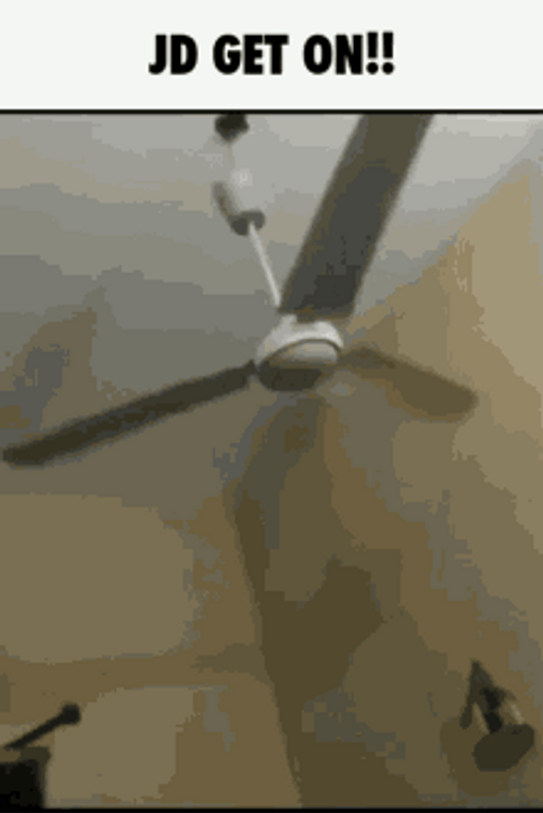 Ceiling Fan Falling Down Meme GIF