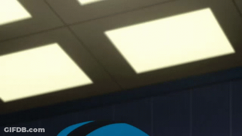 Ceiling With Square Lights GIF