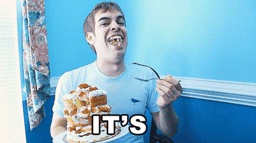 Celebrant's Weird Way To Celebrate Birthday GIF