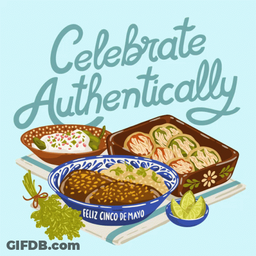 Celebrate Authentically Food Poster GIF