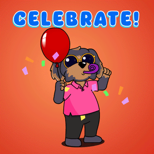 Celebrate Birthday Month With Party Whistle Blower GIF