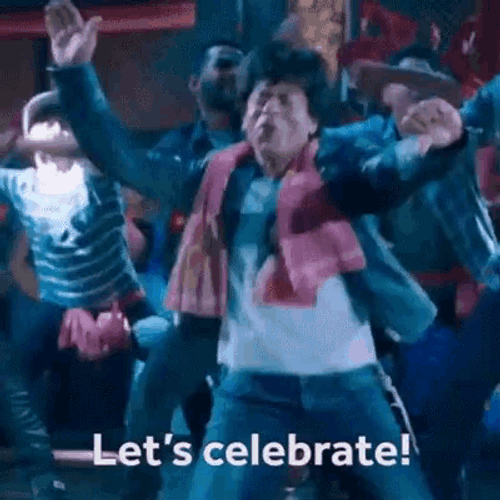 Celebrate Dance Party Bollywood Shah Rukh Khan GIF