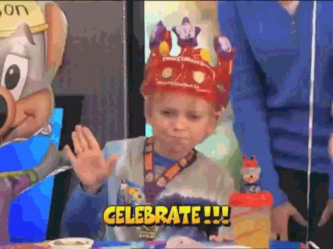 Celebrate Excited Happy Dance Birthday Boy GIF