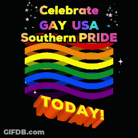 Celebrate Gay USA Southern Pride Poster GIF