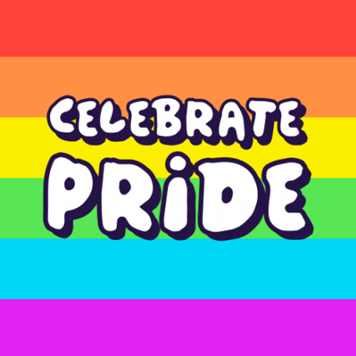 Celebrate Pride Rainbow Flag Bisexual GIF