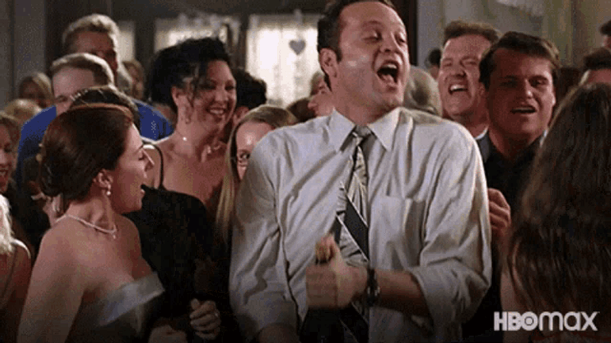 Celebrate Wine Shower Dance Party Wedding Crashers GIF