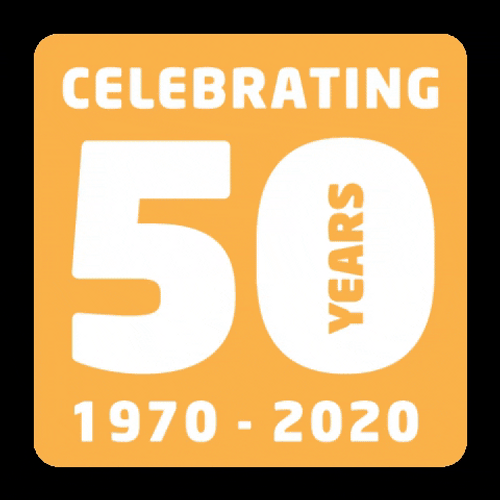 Celebrating 50Th Birthday Changing Hue Design GIF