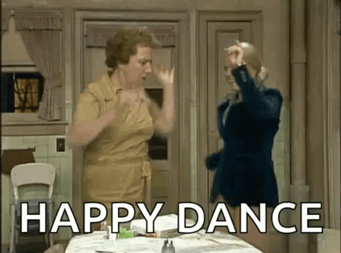 Celebrating Girls Happy Dance GIF