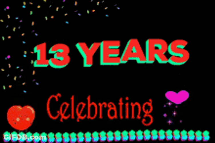 Celebrating Happy 13Th Birthday GIF