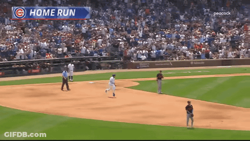 Celebrating Home Run In Baseball Game GIF