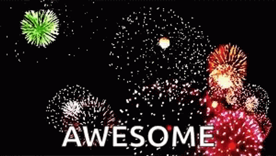Celebration Awesome Fireworks GIF