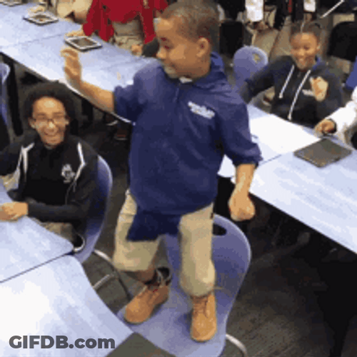 Celebration Dance Of Happy Students GIF