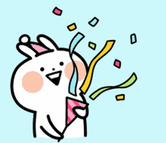 Celebration Party Cute Usagyuuun GIF