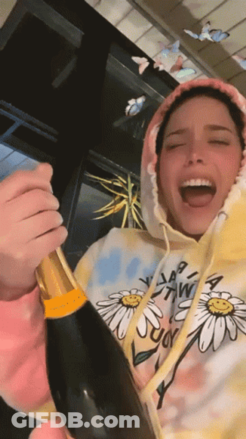 Celebration Popping Champagne GIF