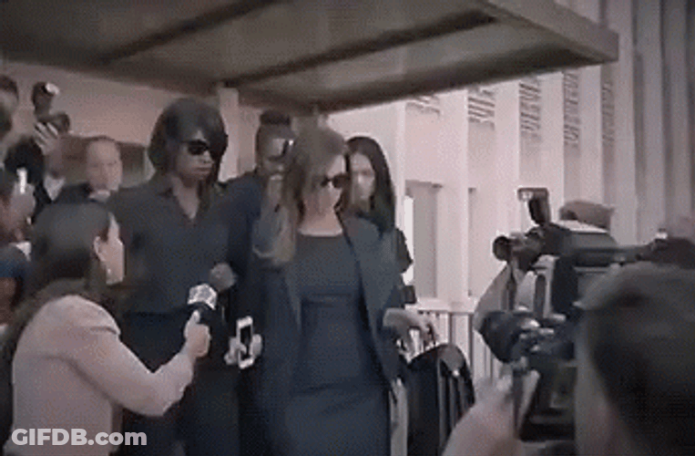 Celebrities Avoiding Paparazzi Interview GIF