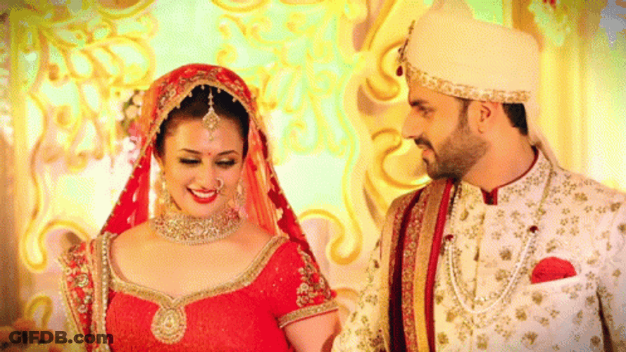 Celebrities Divyanka Tripathi And Vivek Dahiya Marriage GIF