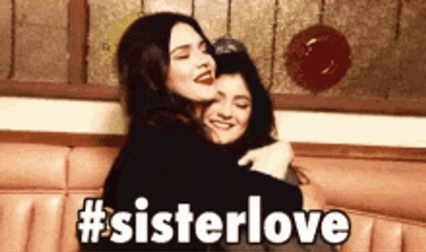Celebrities Kendall And Kylie Jenner Love You Sister GIF